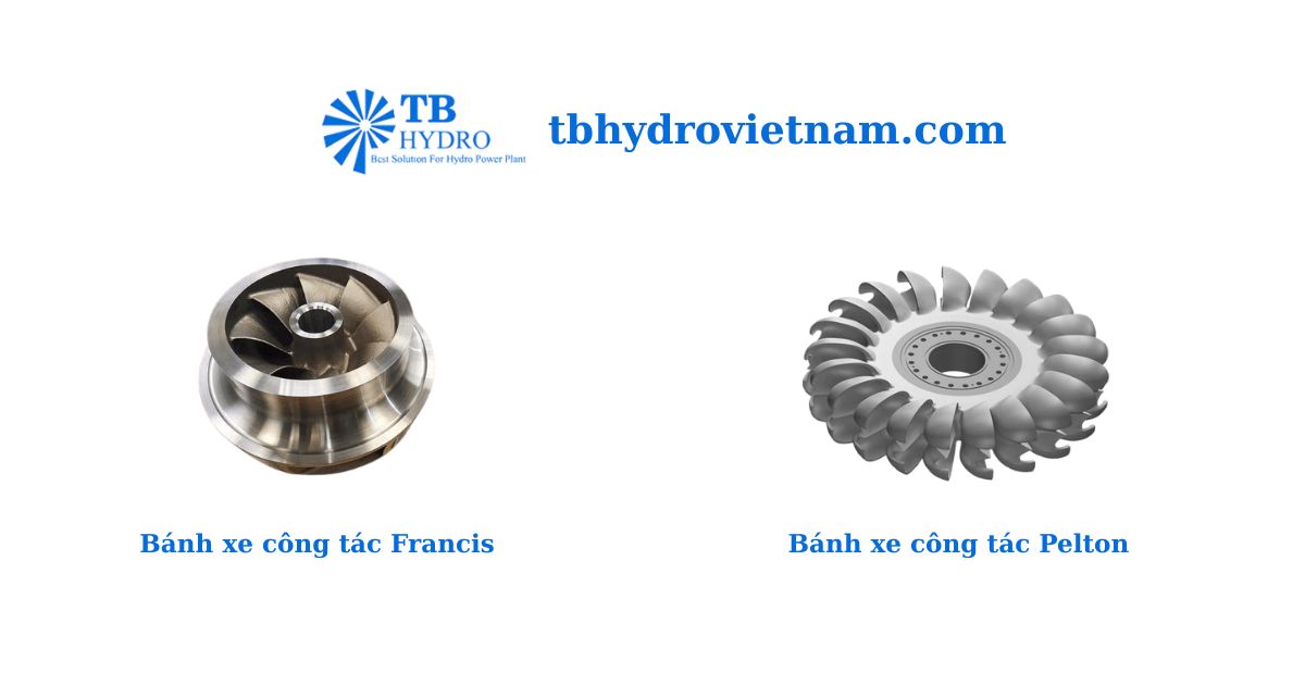 bánh xe công tác tua bin thuỷ điện